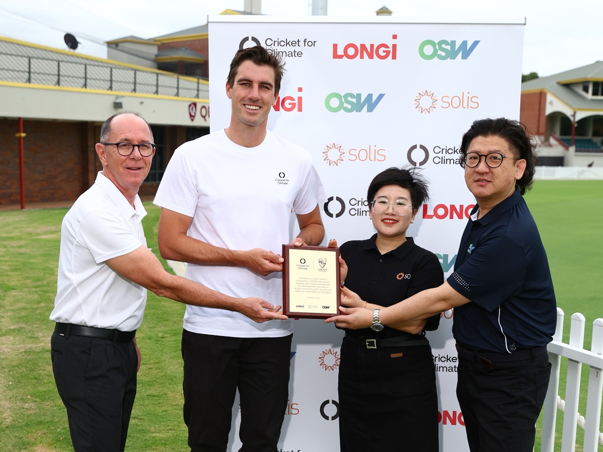 Solis, OSW and LONGi Illuminate National Cricket Centre with Sustainable Solar Power in collaboration with Cricket for Climate and Cricket Australia