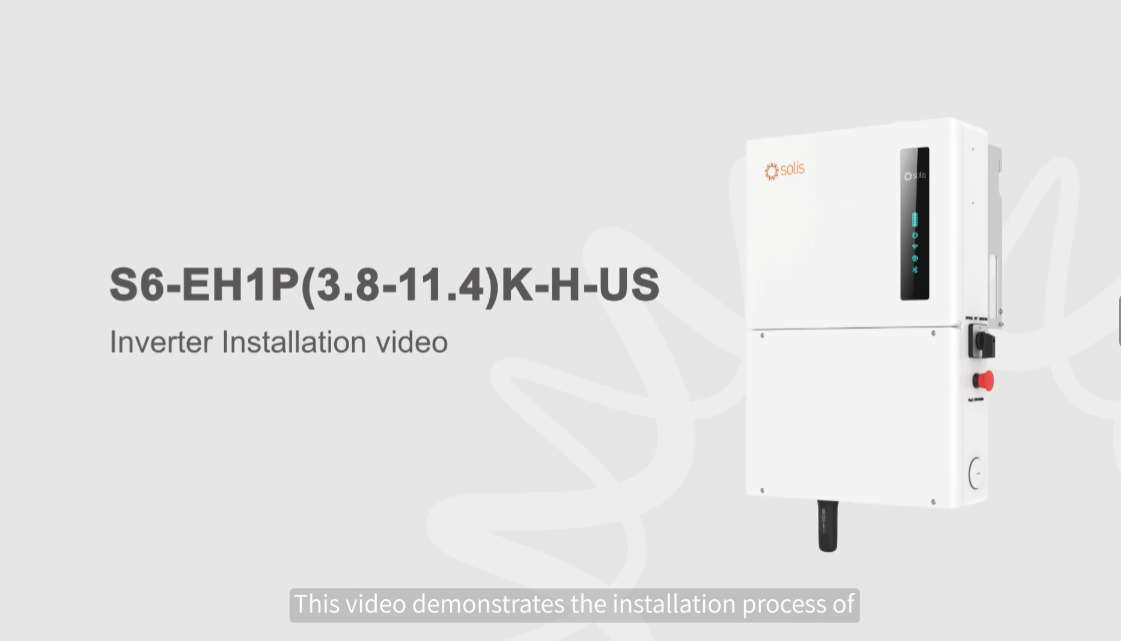 S6-EH1P(3.8-11.4)K-H-US Installation Video